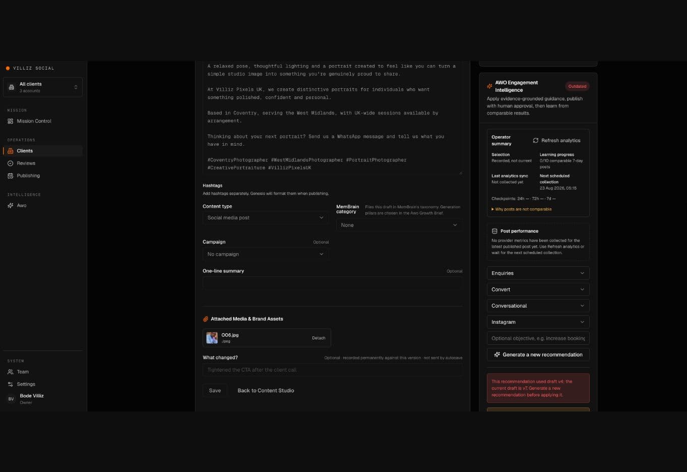 Genesis engagement intelligence